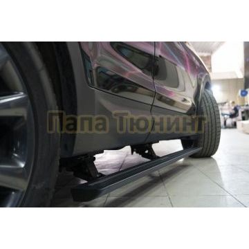 Пороги выдвижные электрические ОЕМ для Hyundai Santa Fe III 2015-2018