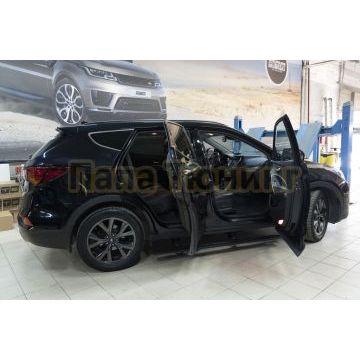 Пороги выдвижные электрические ОЕМ для Hyundai Santa Fe III 2015-2018