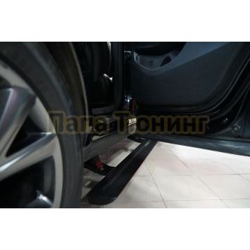 Пороги выдвижные электрические ОЕМ для Hyundai Santa Fe III 2015-2018