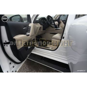 Пороги выдвижные электрические ОЕМ для Toyota Land Cruiser 300 white 2023-