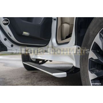 Пороги выдвижные электрические ОЕМ для Toyota Land Cruiser 300 white 2023-