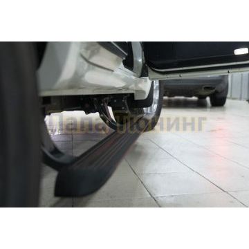 Пороги выдвижные электрические ОЕМ для Toyota Land Cruiser 200 только в комплекте с юбкой 2007-