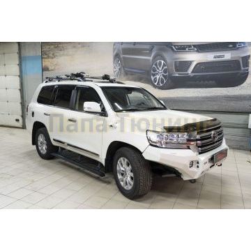 Пороги выдвижные электрические ОЕМ для Toyota Land Cruiser 200 только в комплекте с юбкой 2007-