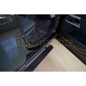 Пороги выдвижные электрические ОЕМ для Land Rover Defender 110 2019- под оригинал Pivi Pro, ком-т.