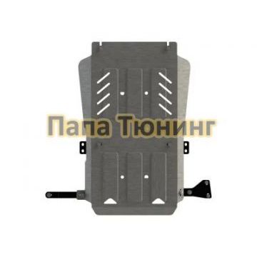 Защита КПП Шериф алюминий 5 мм для MITSUBISHI Pajero Sport III 2016-, V-2.4TD; 3.0