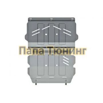 Защита картера Шериф алюминий 5 мм для MITSUBISHI Pajero Sport III 2016-, V-2.4TD; 3.0