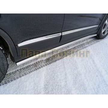 Пороги труба 60,3 мм ТСС для Haval M6 2023- Пороги труба 60,3 мм ТСС для Haval M6 2023-