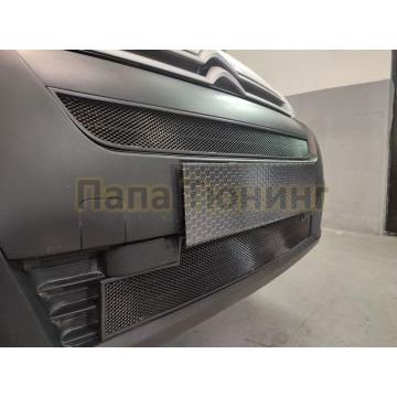 Защита радиатора Citroen Berlingo 2015- black низ