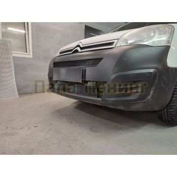 Защита радиатора Citroen Berlingo 2015- black низ