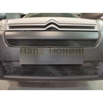 Защита радиатора Citroen Berlingo 2015- black низ