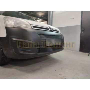 Защита радиатора Citroen Berlingo 2015- black низ