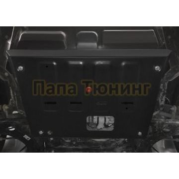 Защита картера + комплект крепежа АвтоБРОНЯ Сталь FAW Bestune T77 V-1.5 робот 2021- бензин