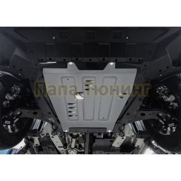 Защита картера+КПП+ комплект крепежа Rival Алюминий Changan CS-95 2022-; 2,0; АКПП; AWD