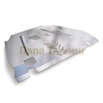 Защита картера и КПП (алюминий) 4 мм ТСС для Changan CS55 plus 2WD 1.5Т 2023-