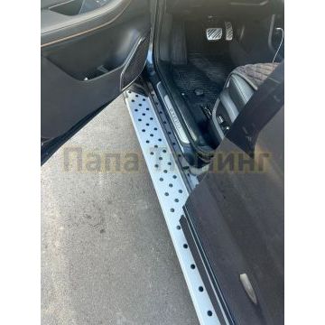 Пороги алюминиевые Rival BMW-Style V2 для Chery Tiggo 7/7 Pro/8 2019-/Exeed LX 2022-/Chery Tiggo 8 Pro 2021-/Chery Tiggo 8 Pro Max 2022-/Chery Tiggo 7 Pro Max 2022-/XCITE X-Cross 7 2024-