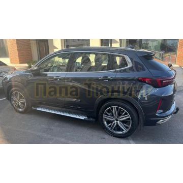Пороги алюминиевые Rival BMW-Style V2 для Chery Tiggo 7/7 Pro/8 2019-/Exeed LX 2022-/Chery Tiggo 8 Pro 2021-/Chery Tiggo 8 Pro Max 2022-/Chery Tiggo 7 Pro Max 2022-/XCITE X-Cross 7 2024-
