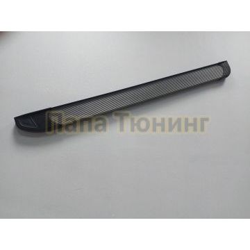 Пороги алюминиевые "Optima Grafit" 1700 графитовые Toyota  RAV-4 (2015-2019)