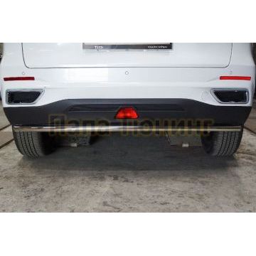 Защита задняя 42,4 мм ТСС для Changan CS55 plus 2WD 1.5T 2023-