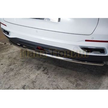 Защита задняя 42,4 мм ТСС для Changan CS55 plus 2WD 1.5T 2023-