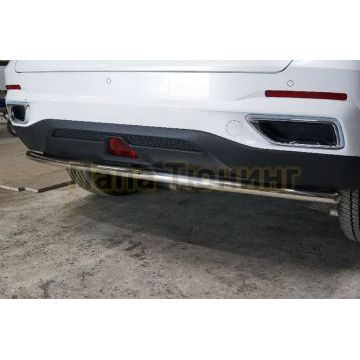 Защита задняя 42,4 мм ТСС для Changan CS55 plus 2WD 1.5T 2023-