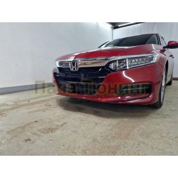 Защита радиатора Honda Accord X 2019- black низ (4 части)