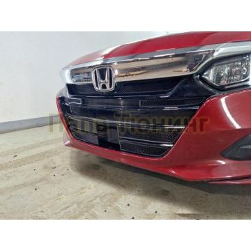 Защита радиатора Honda Accord X 2019- black низ (4 части)