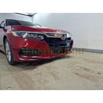 Защита радиатора Honda Accord X 2019- black низ (4 части)