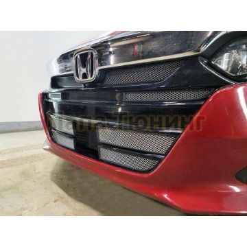 Защита радиатора Honda Accord X 2019- chrome низ (4 части)
