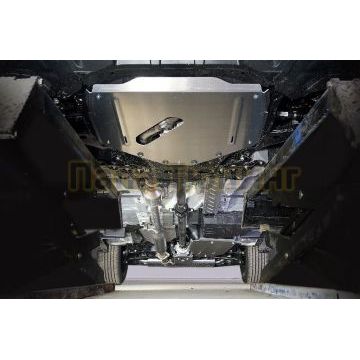 Защиты комплект (алюминий) 4 мм (картер, кпп, топливопровода, бака и заднего редуктора) ТСС для Changan UNI-K 2.0 4WD 2023-