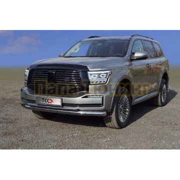 Защита передняя нижняя (двойная) 76,1/42,4 мм ТСС для Tank 500 V6 4WD 2023-