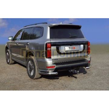 Защита задняя (уголки двойные) 76,1/42,4 мм ТСС для Tank 500 V6 4WD 2023-