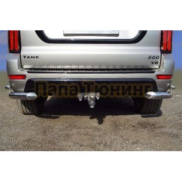 Защита задняя (уголки двойные) 76,1/42,4 мм ТСС для Tank 500 V6 4WD 2023-