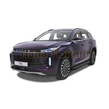 Пороги Black-Premium для Exeed TXL 2021-