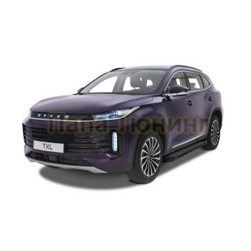 Пороги Start Black для Exeed TXL 2021-