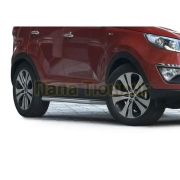 Пороги алюминиевые Rival Premium для Hyundai ix35/Kia Sportage 2010-2015