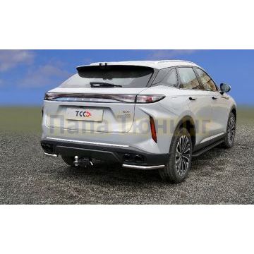 Защита задняя (уголки) 42,4 мм ТСС для Exeed RX 2.0L 4WD 2023-
