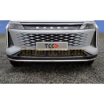 Защита передняя нижняя 42,4 мм ТСС для Exeed RX 2.0L 4WD 2023-