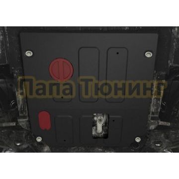 Защита картера + комплект крепежа АвтоБРОНЯ Сталь BAIC U5 Plus (2023-)