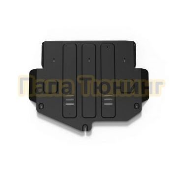 Защита картера и КПП + комплект крепежа АвтоБРОНЯ Сталь BYD Chazor 2023- 1.5Т АКПП FWD.