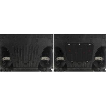 Защита переднего электродвигателя + комплект крепежа АвтоБРОНЯ Сталь BYD HAN 2022- EV АКПП 4WD.