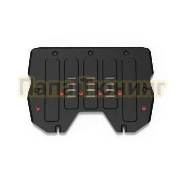 Защита картера и КПП + комплект крепежа АвтоБРОНЯ Сталь BYD Song Plus 2023- 1.5Т АКПП 2WD 4WD