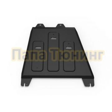 Защита КПП+ комплект крепежа АвтоБРОНЯ Сталь Changan Hunter Plus V-2.0 АКПП полный 2023-