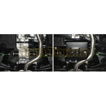 Защита редуктора + комплект крепежа АвтоБРОНЯ Сталь Geely Monjaro 2022- 2.0 АКПП 4WD