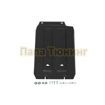 Защита КПП + комплект крепежа АвтоБРОНЯ Сталь Great Wall Poer V-2.0 АКПП полный 2021-