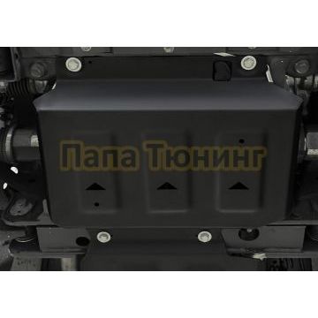 Защита переднего дифференциала + комплект крепежа АвтоБРОНЯ Сталь Great Wall Poer V-2.0 АКПП полный 2021-