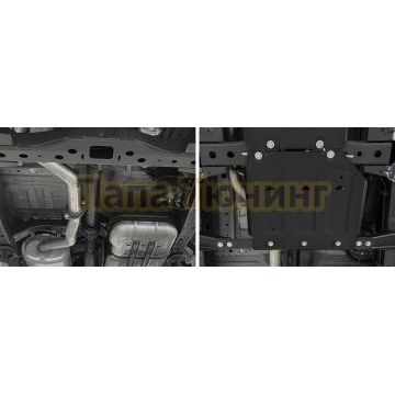 Защита РК + комплект крепежа АвтоБРОНЯ Сталь Great Wall Poer V-2.0 АКПП полный 2021-