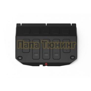 Защита картера + коплект крепежа АвтоБРОНЯ Сталь Jetour X90 V-1.6 V-2.0 Робот передний 2023-; Jetour Dashing V-1.5 Робот передний 2023-; Jetour X70 V-1.5 Робот передний 2023-