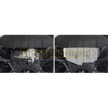 Защита картера и КПП + комплект крепежа Rival Алюминий BYD Chazor 2023- 1.5Т АКПП FWD.