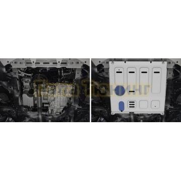 Защита картера + комплект крепежа Rival Алюминий Changan Alsvin 2023- 1.5 АКПП FWD