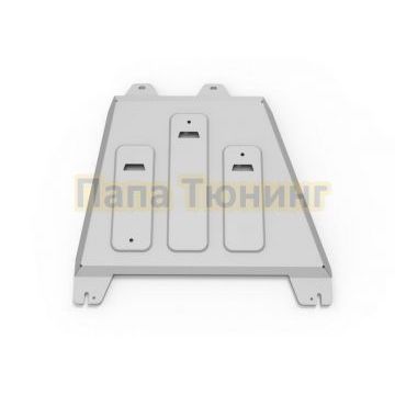 Защита КПП+ комплект крепежа Rival Алюминий Changan Hunter Plus V-2.0 АКПП полный 2023-